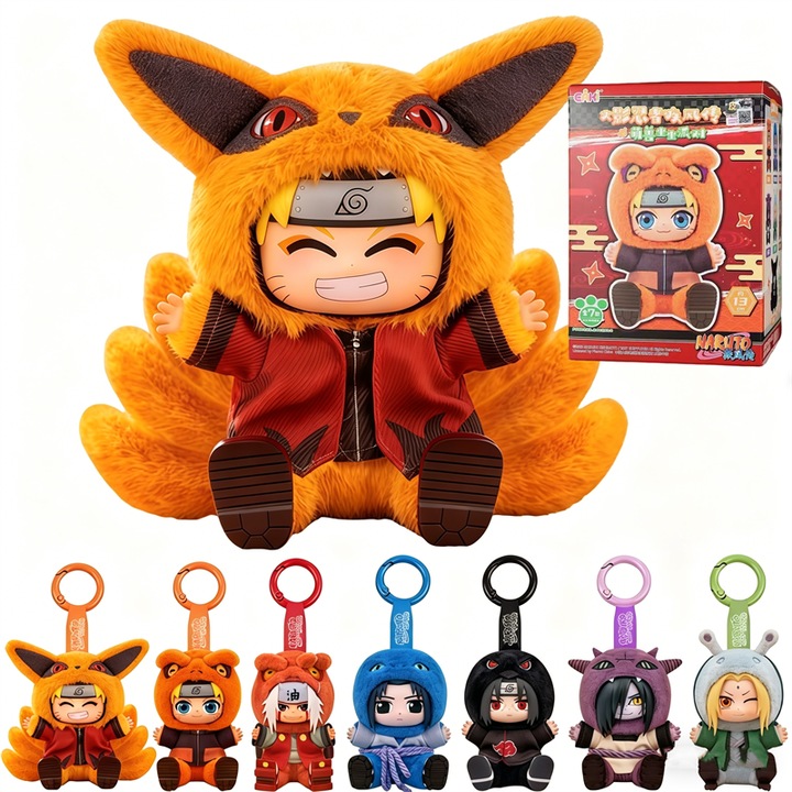 Figurine Naruto Shippuden tip cutie oarba, Chelfonds®, articole de colectie, tema de desene animate, culori multiple