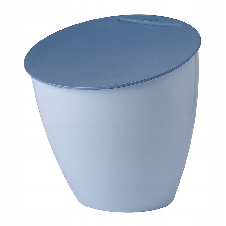 Cos de gunoi Calypso Mepal, 2,2L, plastic, capac, 17,5x18,4cm, albastru nordic