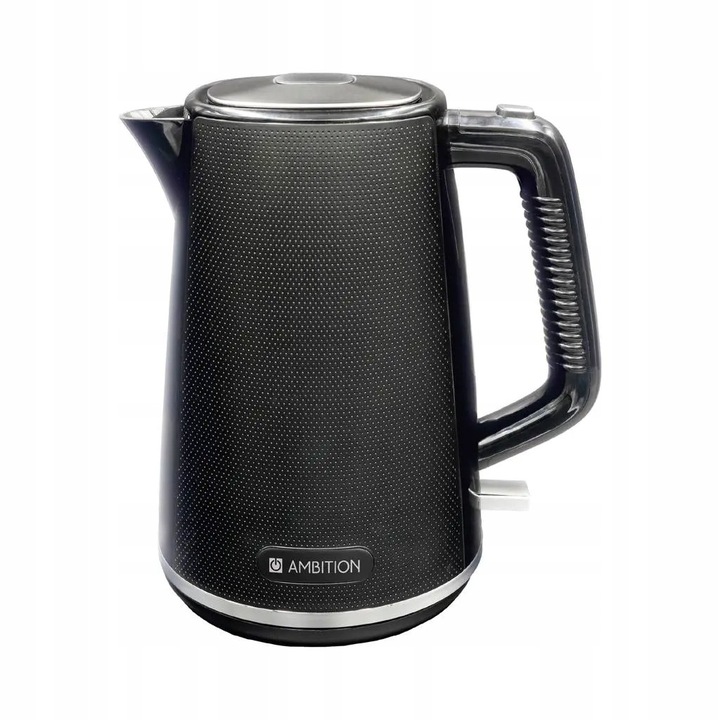 Fierbator electric Ambition Storm, 1,7 L, negru, cu filtru anti-osad, protectie la supraincalzire