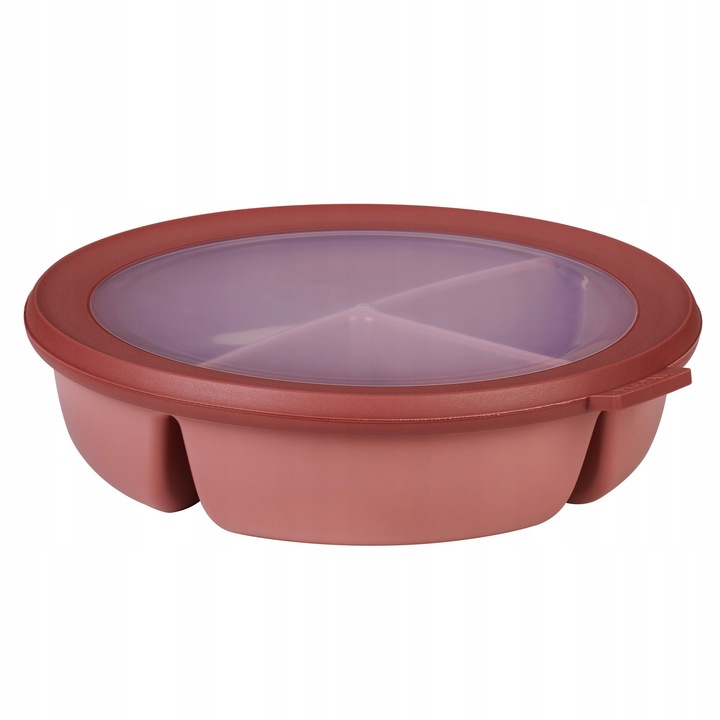 Miska alimentara Cirqula Bento Mepal, 3 compartimente, 23x6cm, mov