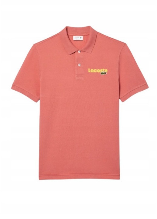 Поло тениска Lacoste, розова, мъжка, 100% памук, S INTL