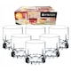 Set 6 pahare Diamond, Ambition, 325 ml, transparent, 9x6.5 cm