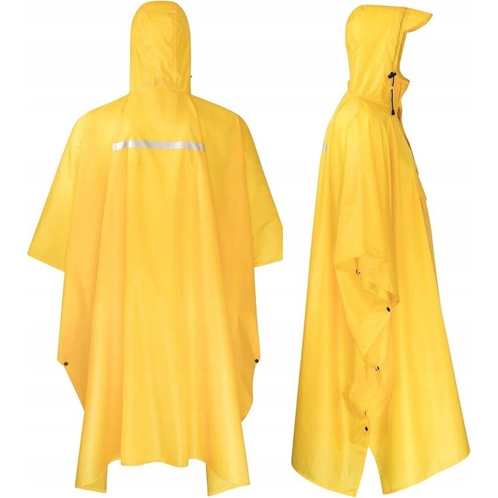 Kraftika esőponcsó, vízálló, hosszú, sárga, L-XL