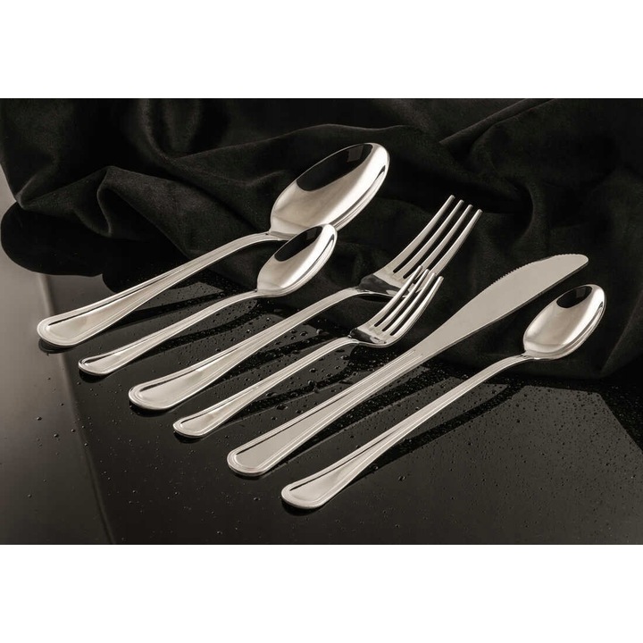 Set tacamuri Luce, 24 piese, pentru 4 persoane, inox 18/0, design minimalist, ergonomic