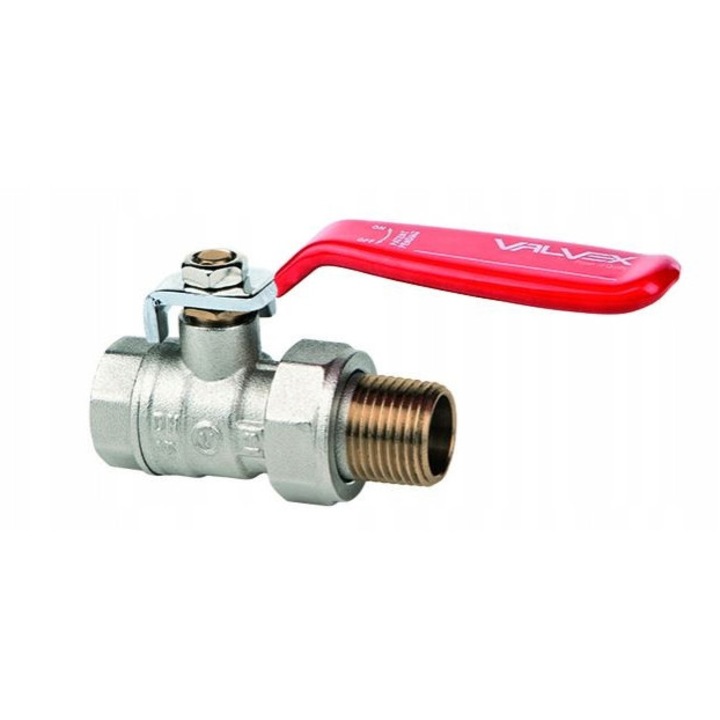 Robinet cu bila Valvex 3/4" DN20, manere ergonomice, corp din alama, rezistent la temperaturi de pana la 180C