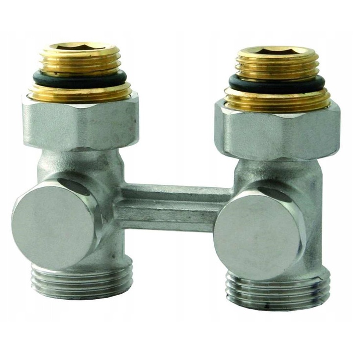 Set de izolare drept pentru VKO 3/4", Goshe, cromat, pentru instalatii de incalzire