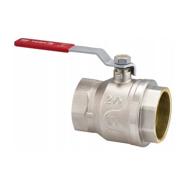 Robinet cu bila Calido DN65 (2 1/2"), PN30, 2 x filet interior, dimensiuni 132x174x142mm