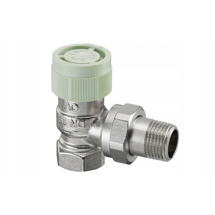 Oventrop RFV 9 termosztatikus szelep, DN 15, 1/2", kézi fogantyúk, nikkelezett
