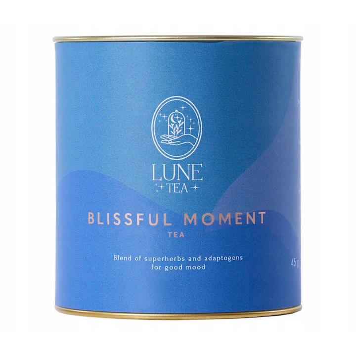 Ceai din plante Lune Tea Blissful Moment 45g, amestec relaxant cu lavanda, melisa si musetel