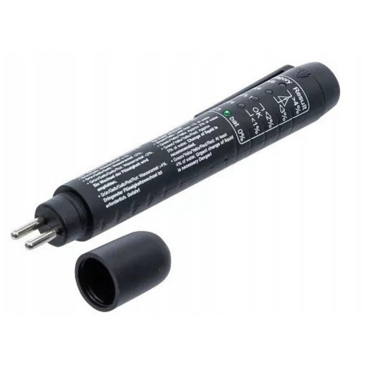 BGS Technic fékfolyadék teszter, állítható hosszúság 165-655 mm, rozsdamentes acél felület 80x50mm, csúszásmentes markolat 110mm