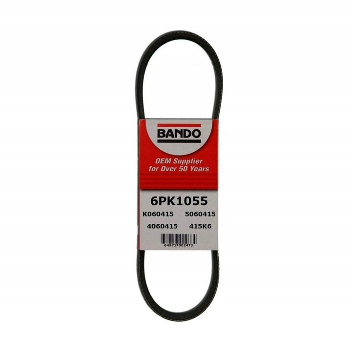 Bando 6PK1055 ékszíj, 1055mm, 6 bordás, Seat, Suzuki, VW modellekhez