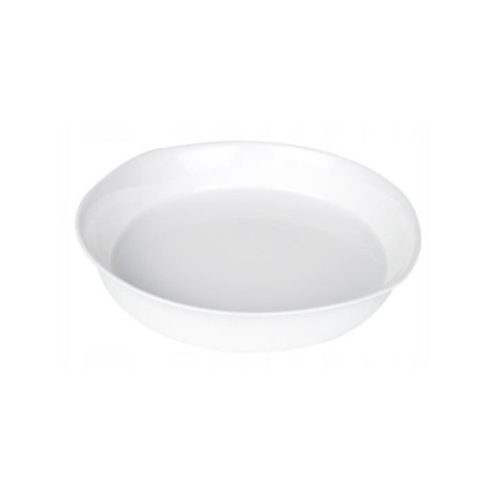 LUMINARC Carine hőálló edény, ovális, 28cm, fehér, üveg, fedő nélkül