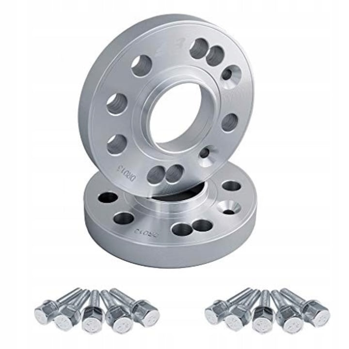 Set 2 Distantiere auto Simoni Racing DR013/B7, 20 mm, pentru Fiat, Alfa Romeo, Lancia, Peugeot, argintiu