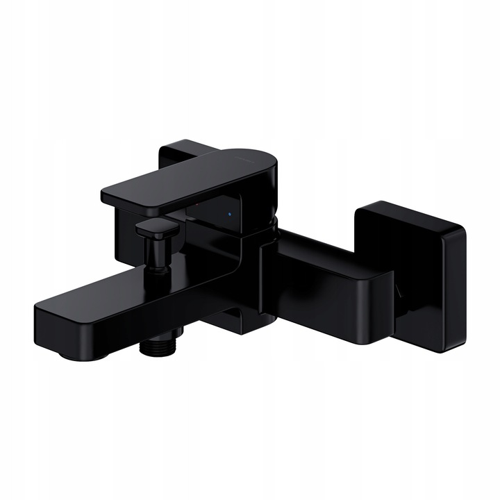 Baterie sanitara set, Omnires Baretti BA7830BL, negru mat, 18,4cm, set prajsnic JimJim-PBL, 6,5x5,5x24,8cm