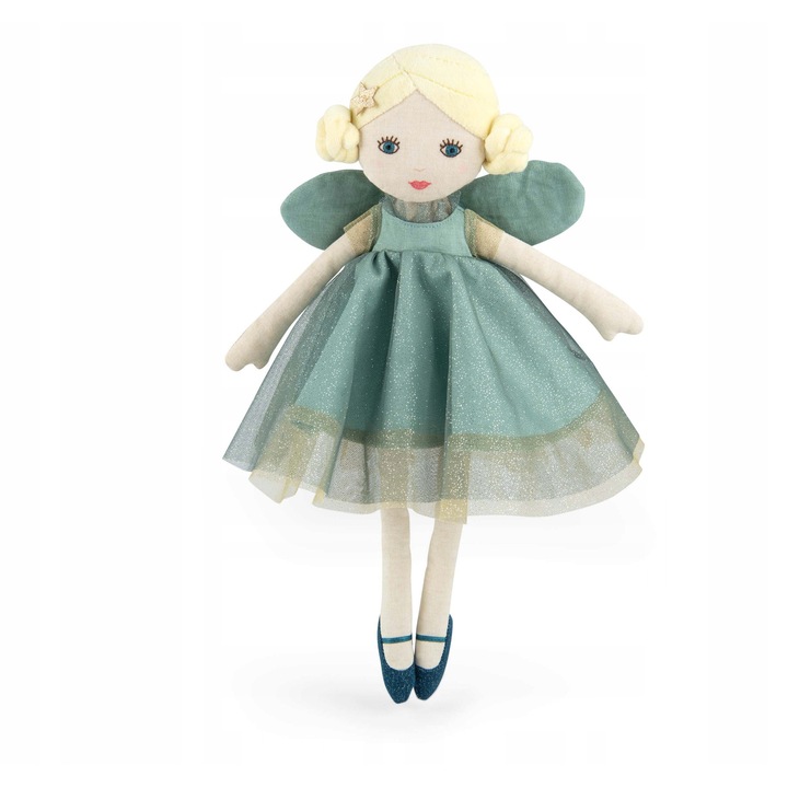 Кукла Les Fees, Moulin Roty, 39см, зелена, магически крила