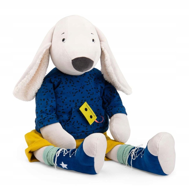 Plüssjáték, Moulin Roty, Pilou óriás kutya, 95cm, többszínű, 38x40x95cm