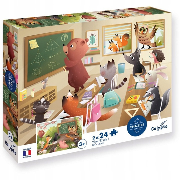 SentoSphere Calypto puzzle, 48 darab, állatok, 3 év+