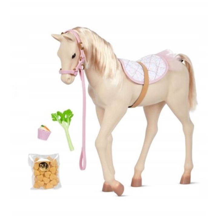 Palomino csikó Our Generation, 30 cm, kiegészítő szettel
