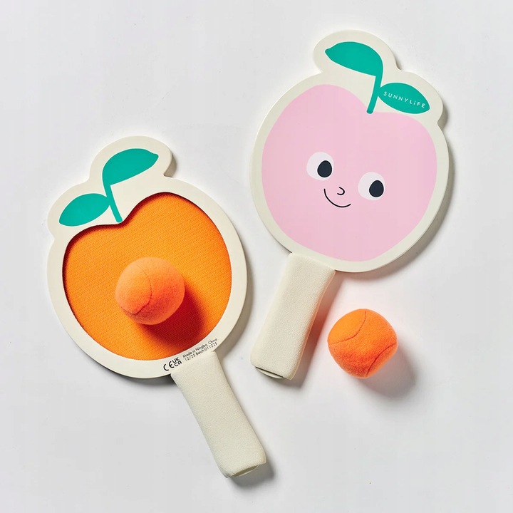 Sunnylife Poppy the Peach strandtenisz ütő szett gyerekeknek, 30x15cm