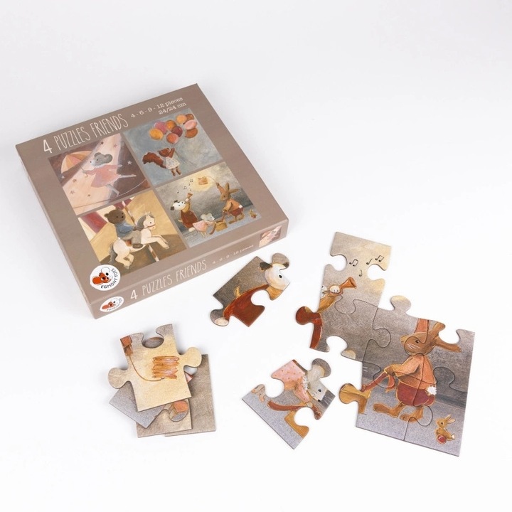 Прогресивен пъзел, Egmont Toys, 4 изображения, 25x25cm, 3+ години