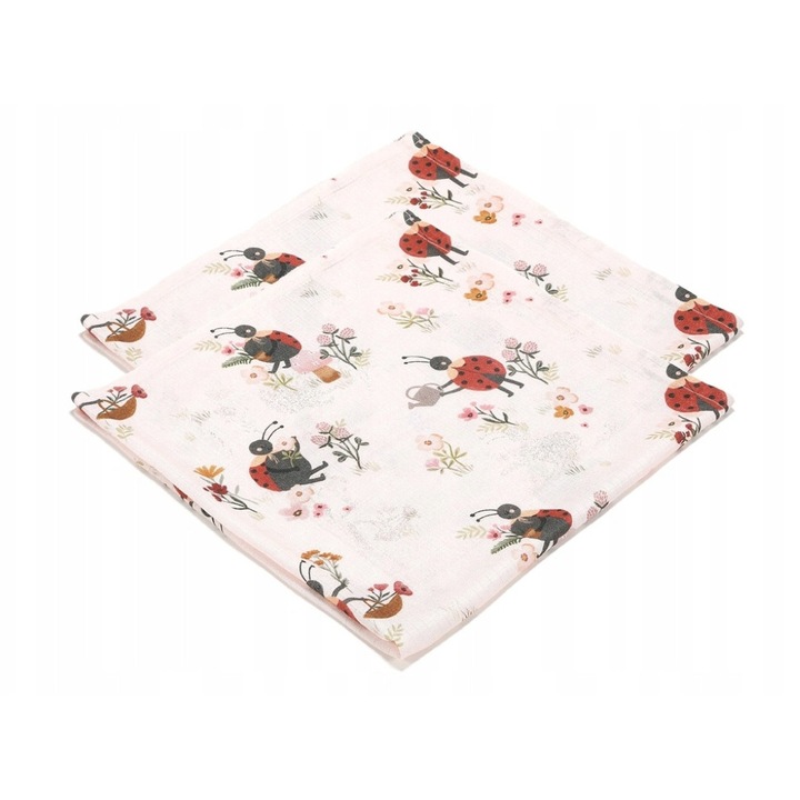 La Millou MIRELLA 100% bambusz pelenka szett, 2 db, antibakteriális, 70x70cm