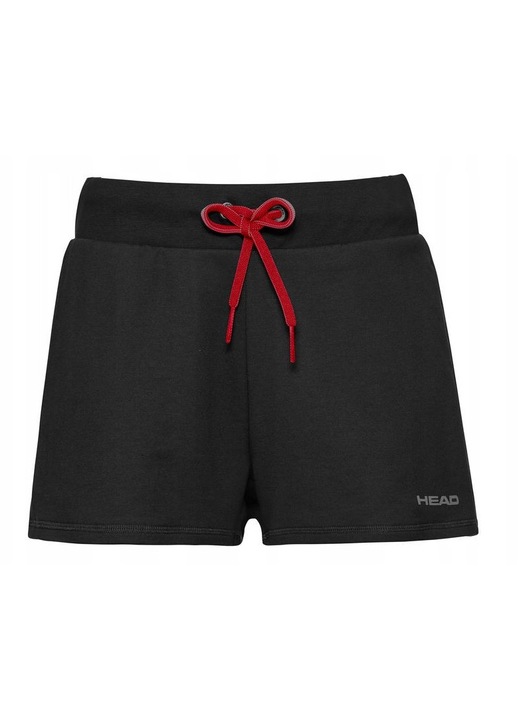 Pantaloni scurti pentru copii Head, model Anna, negru, bumbac/poliester, talie elastica, buzunare laterale