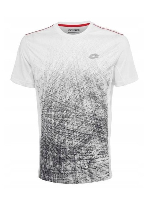 Tricou sport copii, Lotto Space II, alb, material elastic, uscare rapida