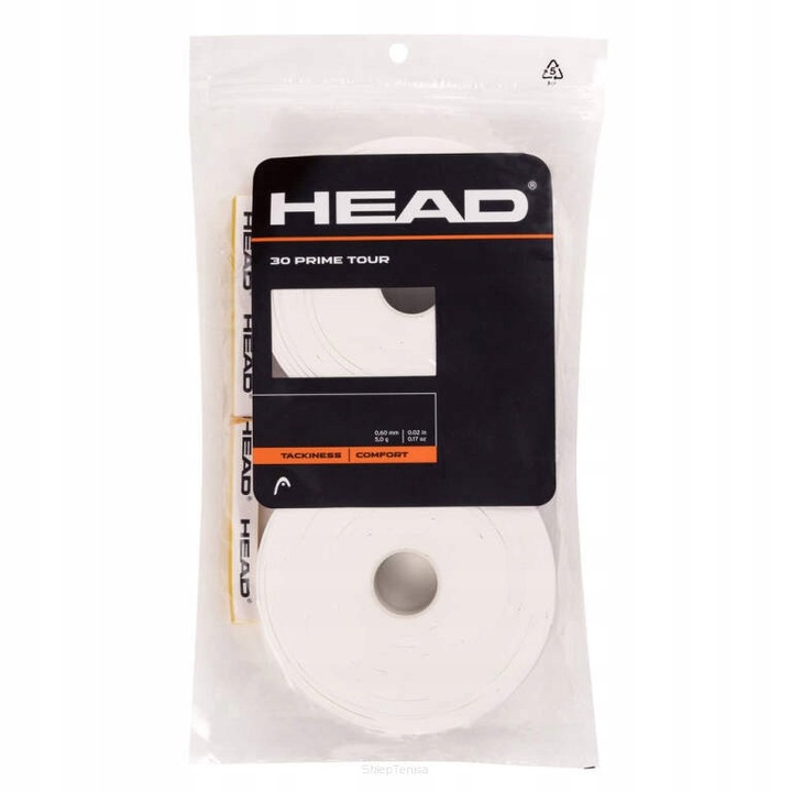 Gripuri HEAD Prime Tour, set 30 bucati, alb, dimensiune universala