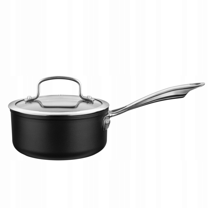 Rondel aluminiowy Florina Stix 1,2 l, non-stick, cu capac, pentru inductie si gaz, 16 cm