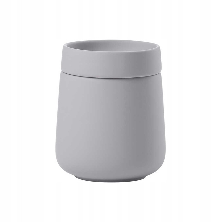 Pojemnik ceramic cu capac Nova One, Zone Denmark, gri, 8,5x10,5cm, 290ml