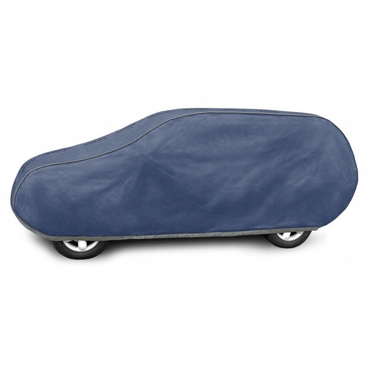 Patura de protectie pentru Audi Q3, impermeabila, 4 straturi, 430-460cm x 146-156cm, set complet cu torba de depozitare