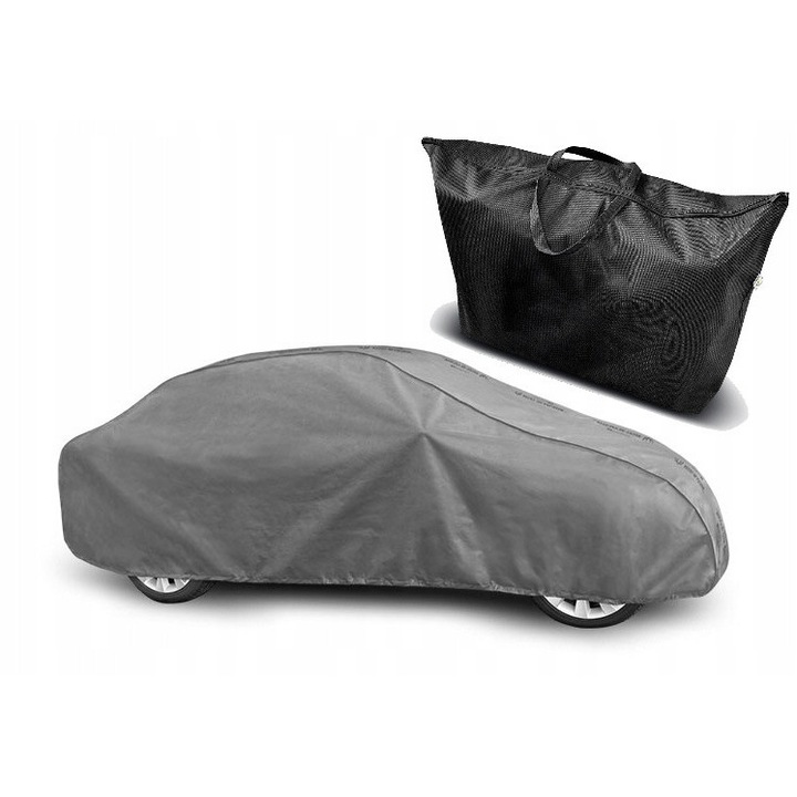 4 rétegű autóponyva vonallal és táskával Skoda Octavia IV Sedanhoz, szürke, mérete 425-470x136cm