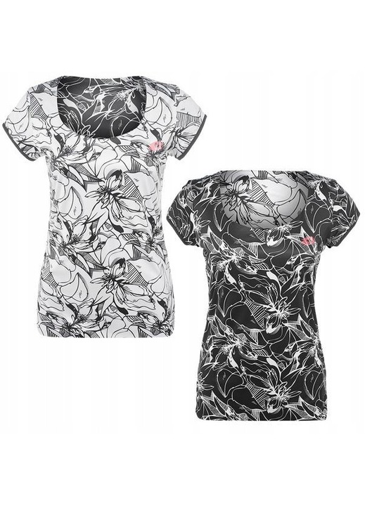 Tricou sport Lotto Twice, reversibil, negru/alb, poliester