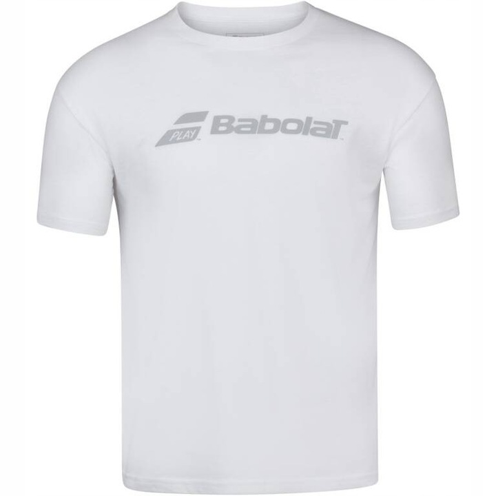 Tricou sport Babolat, alb, barbatidwqfwq, Alb