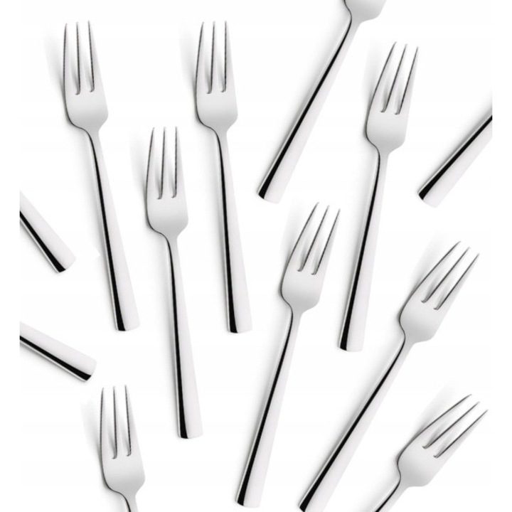 Set tacamuri Amefa Phoenix 18x wideltel pentru prajituri, inox 18/0, finisaj lucios
