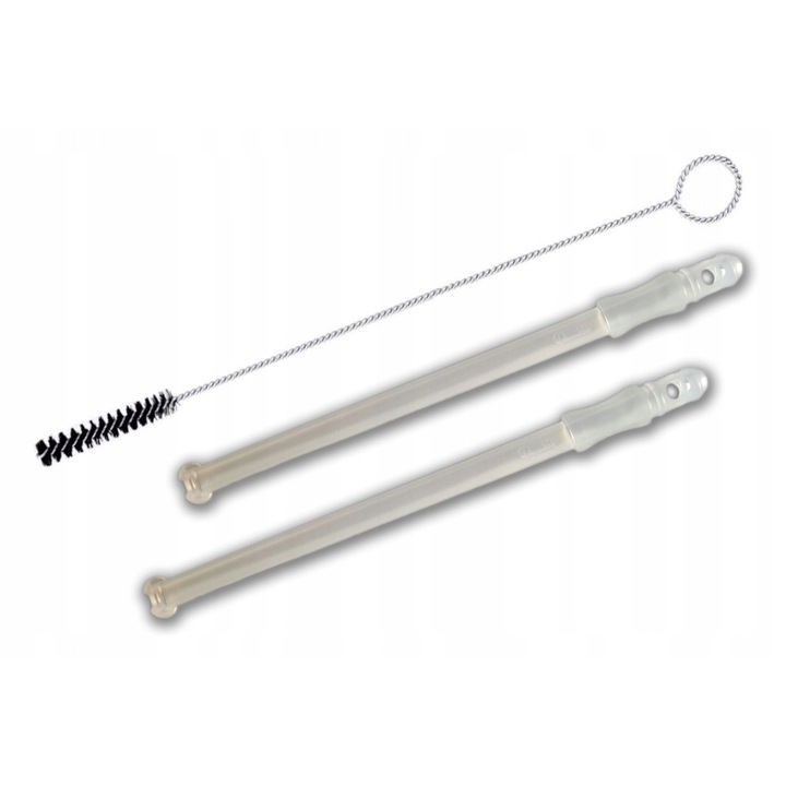 Set 2x tuburi DeLonghi pentru Recipientul de Lapte + Wycior pentru Curatare, 19,5cm, 4,5cm