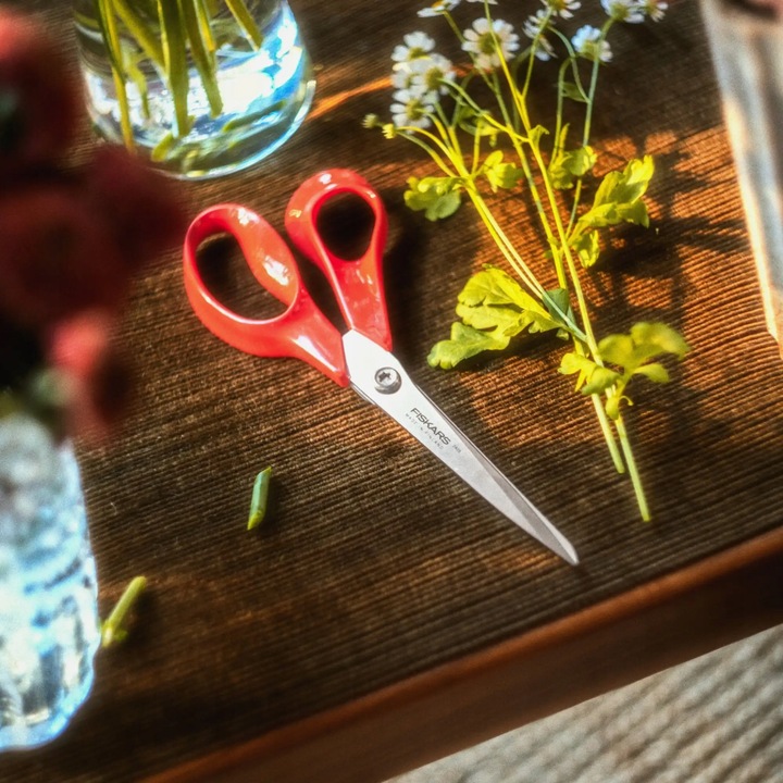 Foarfeca Fiskars Classic, 21 cm, inox, pentru stangaci, ergonomic