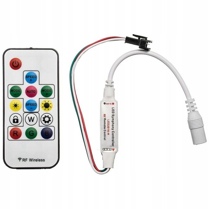 Контролер LED RGB RF 1024 Pixel 72W, бял, за цифрови ленти