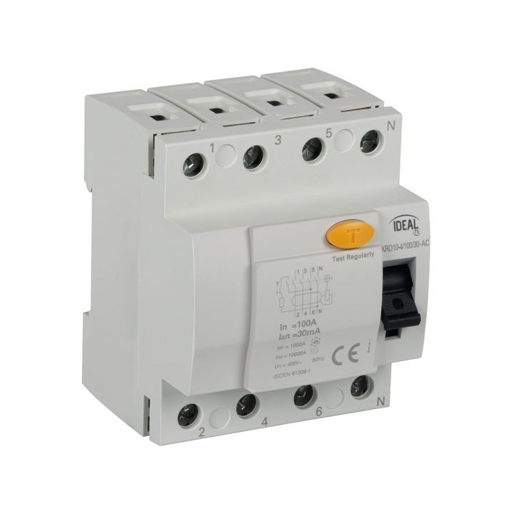 Електрическа безопасност KANLUX KRD10-4/100/30-AC, 4p, 38733