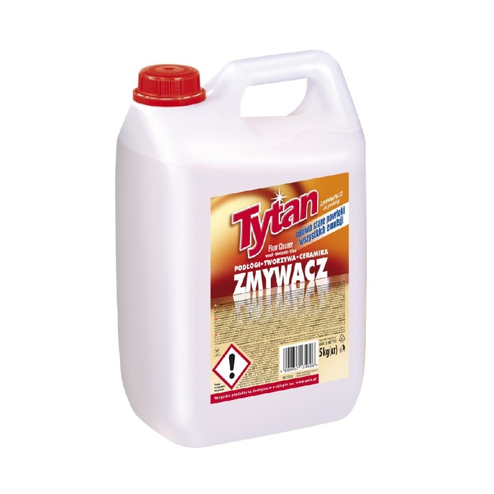 Solutie curatat podele Tytan, 5kg, pentru curatarea suprafetelor din PVC, beton, piatra