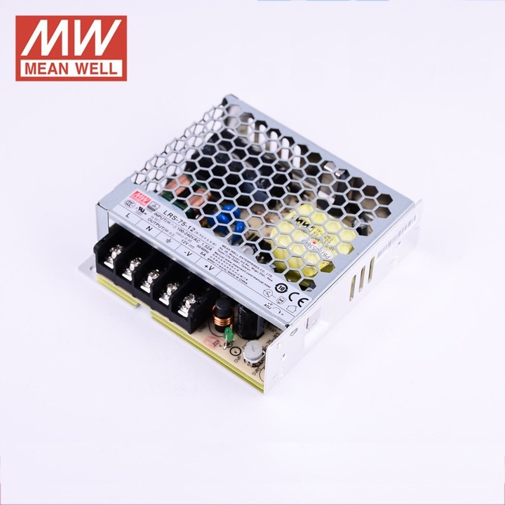 Модулно LED захранване, 12V, 6A, 72W, Mean Well, 9.9x9.7x3cm