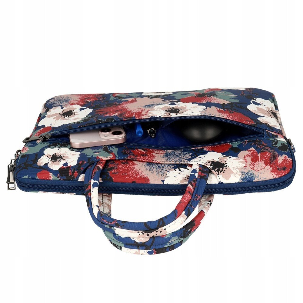 Geanta laptop Wonder 15-16 inch, albastru, 40x27cm, cu protectie sporita, curea reglabila