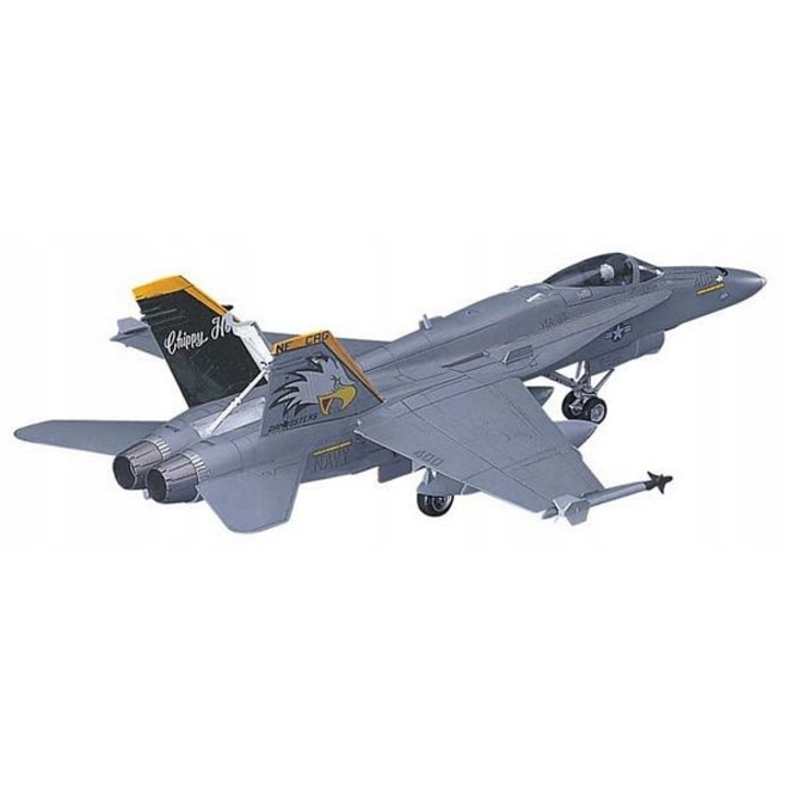 Aeromacheta Hasegawa F/A-18C Hornet 1:72, műanyag modellkészlet, festékek és ragasztó nélkül
