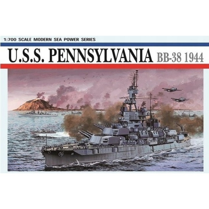 Model de nava de razboi, Dragon, Pancernik U.S.S. Pennsylvania BB-38, 1:700
