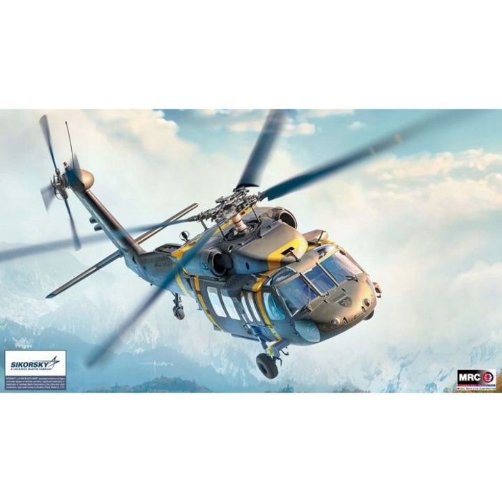 Sikorsky UH-60 M Black Hawk műanyag modell 1:35, összeszerelési készlet, precíz részletek, többszínű