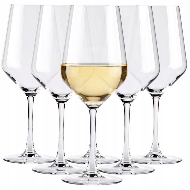Set 6 pahare pentru vin alb, Glasmark, 470 ml, transparent, design modern