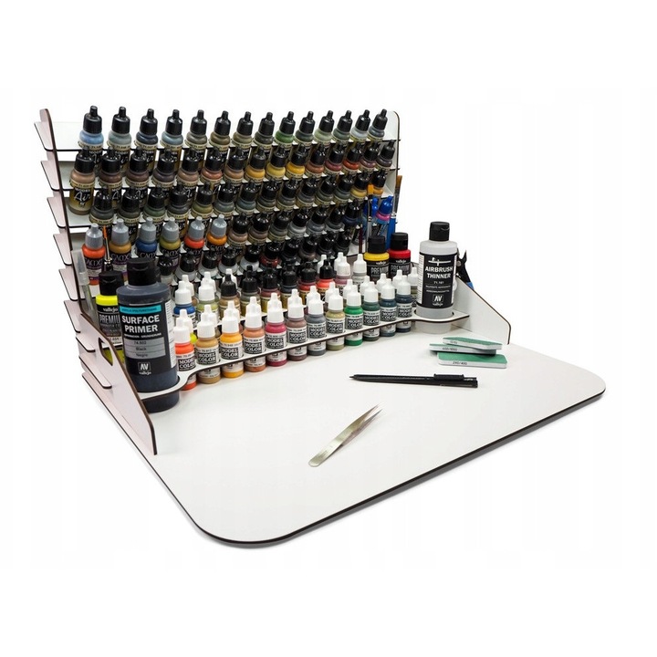 Statie de lucru Vallejo, organizare culori, multicolor, 50x41,5x29,5cm, set