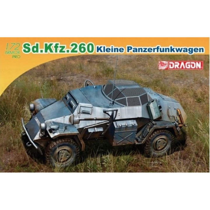 Model műanyag Dragon Sd.Kfz.260 1:35, összeszerelő készlet, kiegészítők nélkül, többszínű