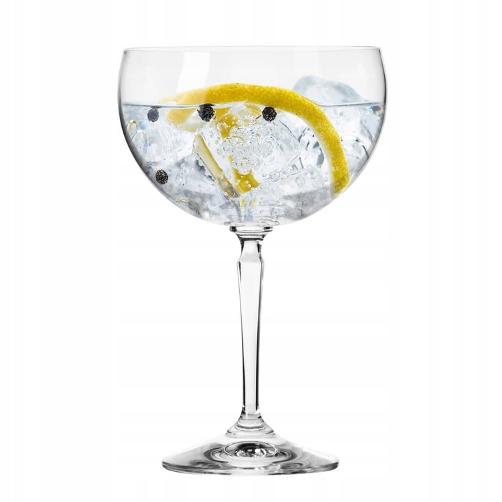 Set 4 pahare tip goblet Roma, KROSNO, 470ml, cristal, transparent