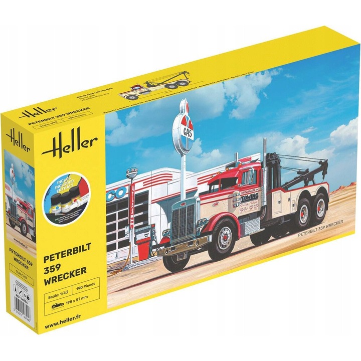 Set de start Heller Peterbilt 359 Wrecker 1:43